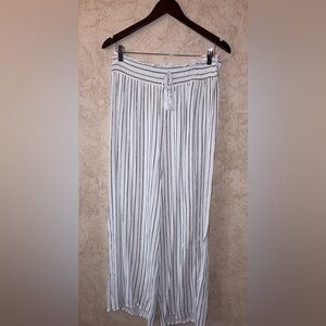 Salty Lemon Striped Wide-Leg Swim Cover Pants